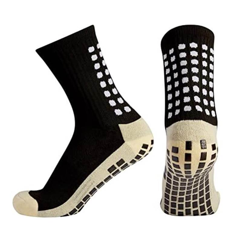 Calzini da calcio con fondo antiscivolo in jacquard brillante