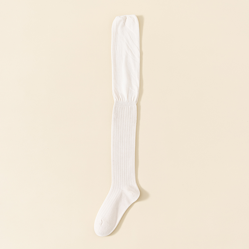 Calzini alti fino al ginocchio da donna neri sexy in cotone ad ago singolo