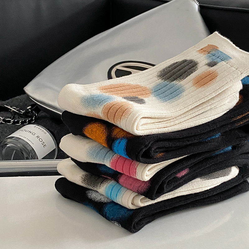 Calzini a pois tie-dye