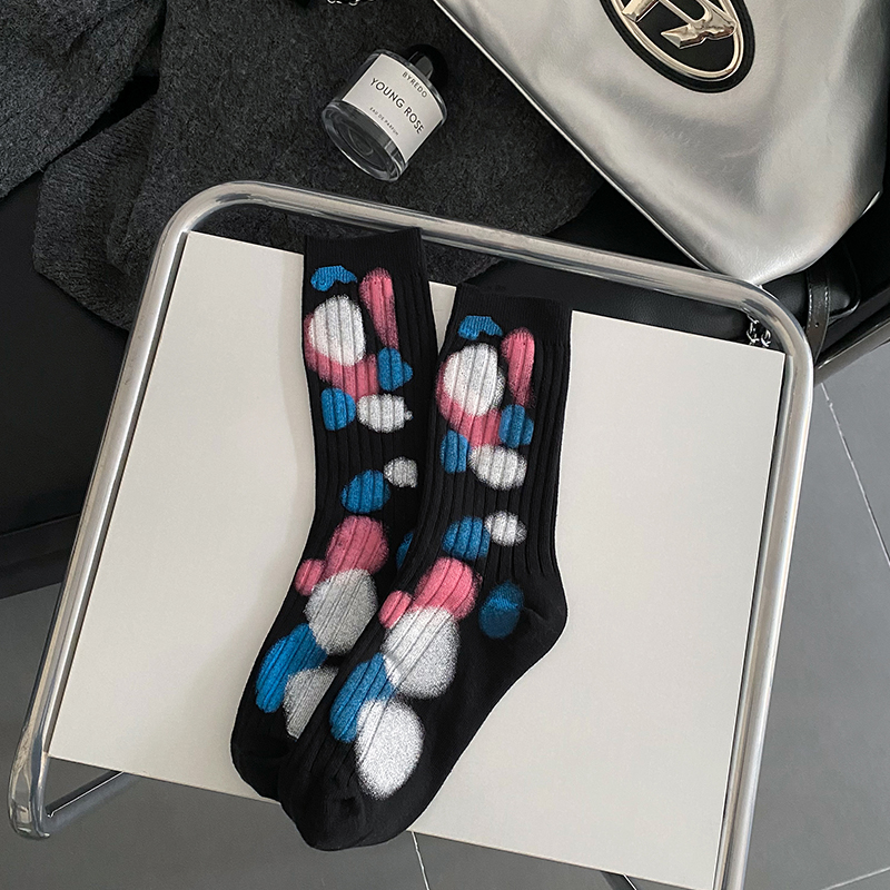 Calzini a pois tie-dye