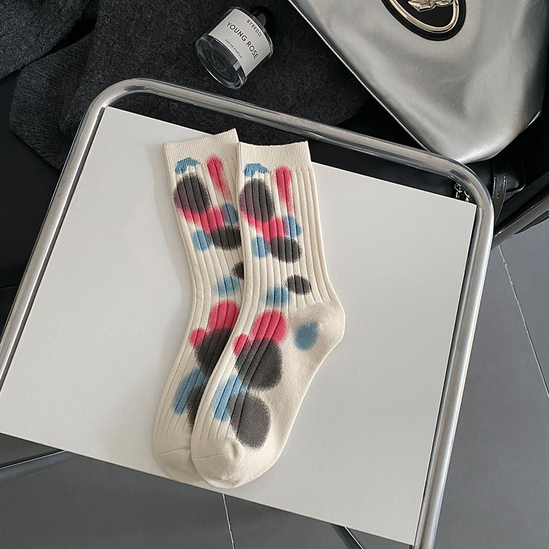 Calzini a pois tie-dye