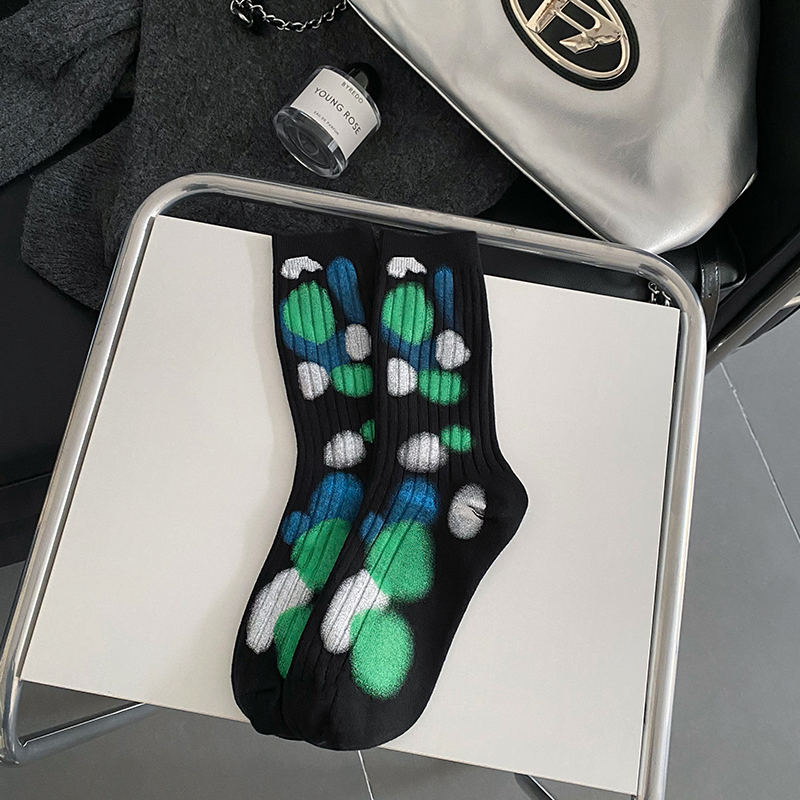 Calzini a pois tie-dye