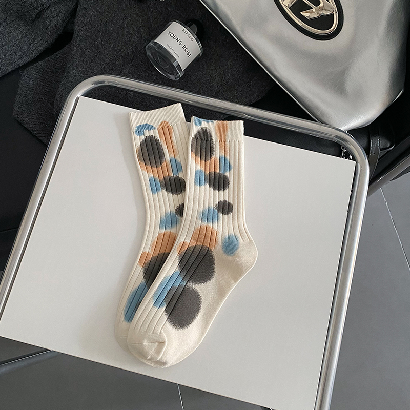 Calzini a pois tie-dye