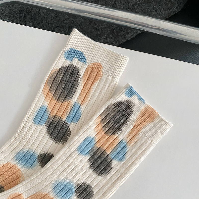 Calzini a pois tie-dye