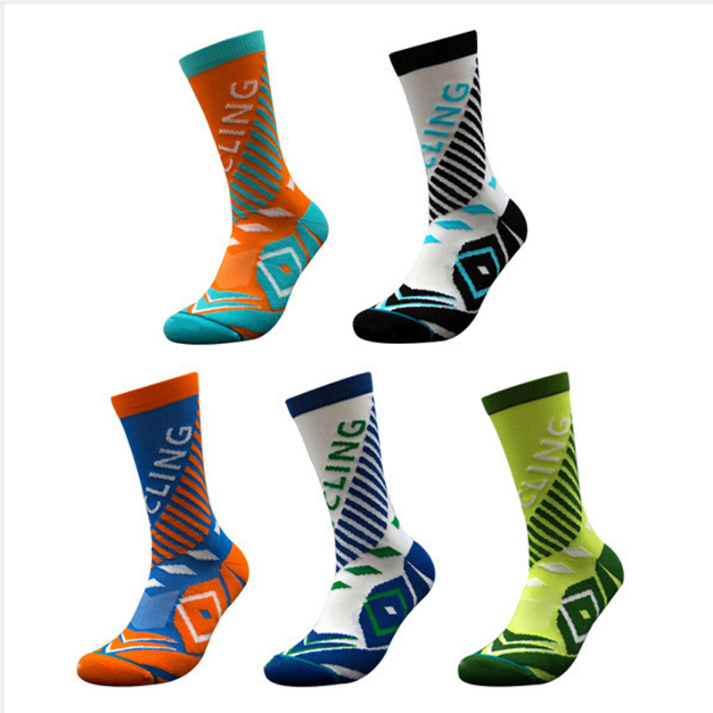 Calzini jacquard in nylon a pressione per ciclismo all'aperto