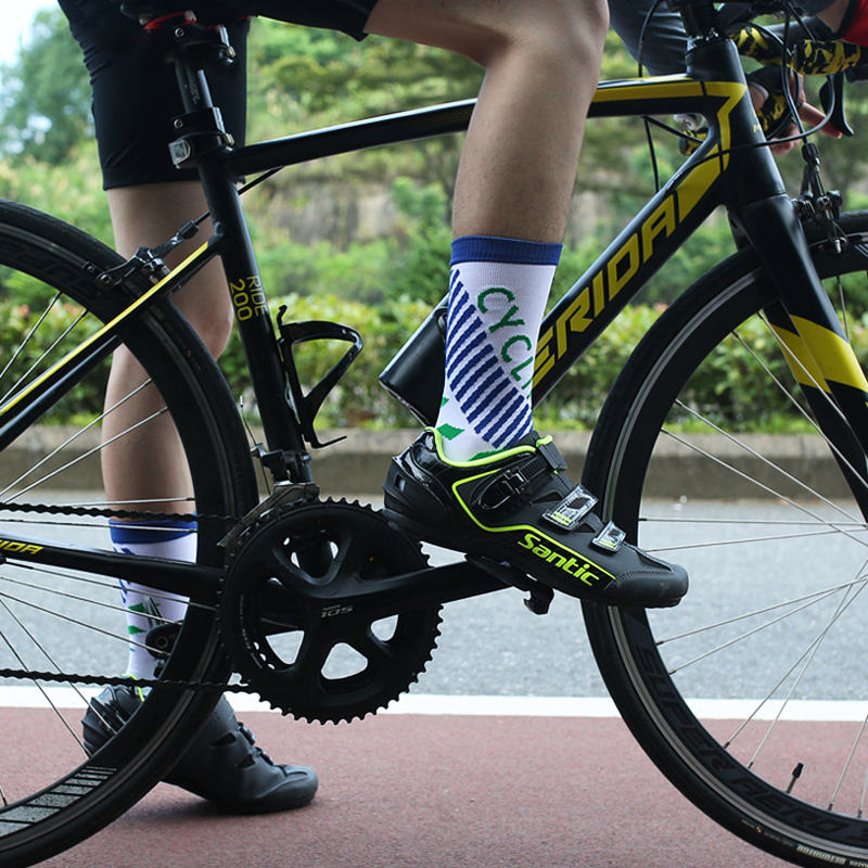 Calzini jacquard in nylon a pressione per ciclismo all'aperto
