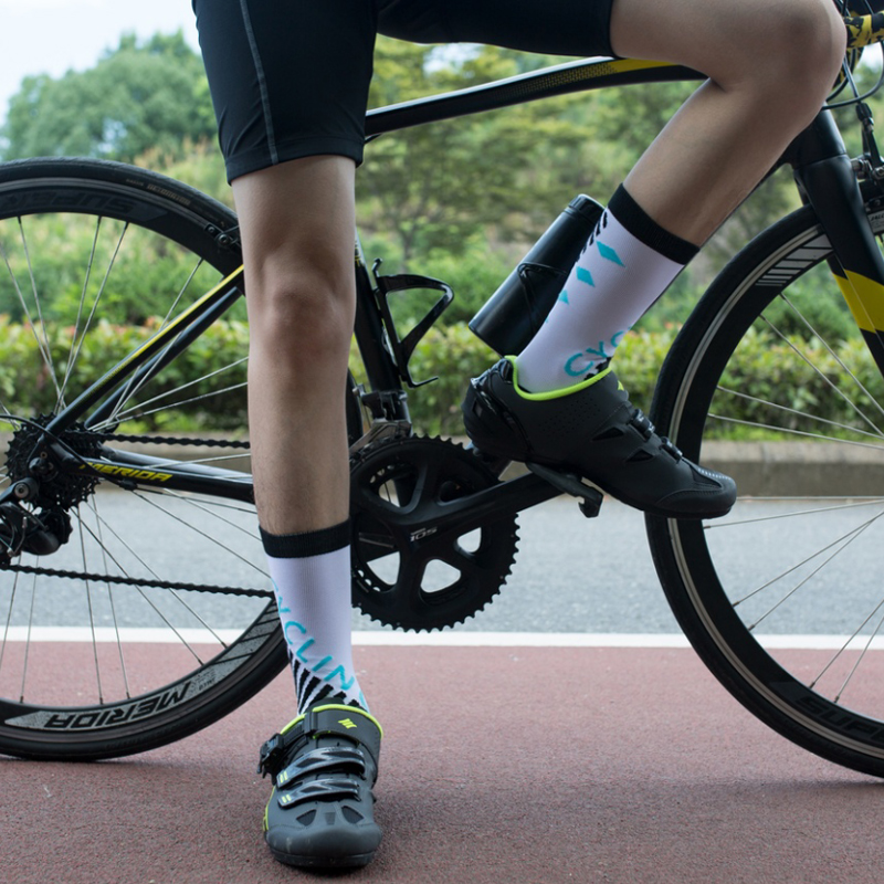 Calzini jacquard in nylon a pressione per ciclismo all'aperto